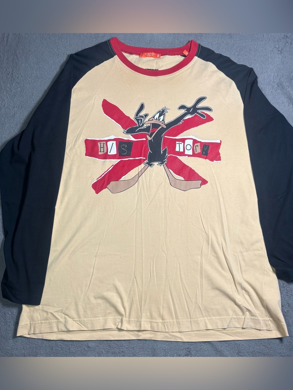 Vintage 2001 History Iceberg Daffy Duck Looney Tunes Shirt XXXL Italy